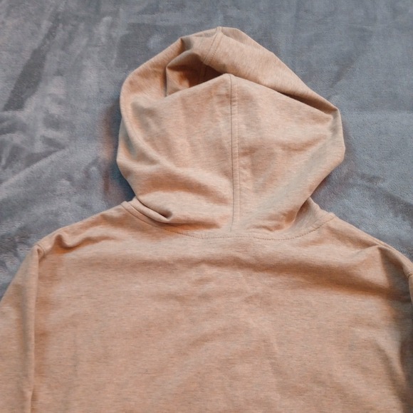 Susan Graver Weekend Jacket Coat Oatmeal French Terry Embellished Printed Size L - Picture 15 of 16